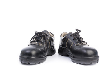Black Safety Shoe Isolated