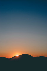 Sunrise in the mountains
