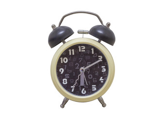 alarm clock isolated on white