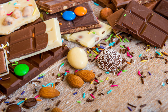 chocolate and candies 