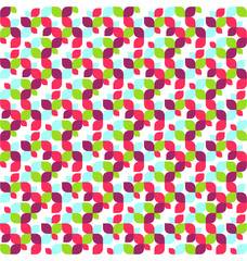 Seamless Bright Fun Abstract Leafs Pattern