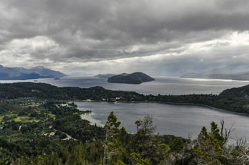 Obraz premium View of the lakes, Bariloche, Argentina