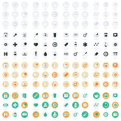 Set of flat Medical icons