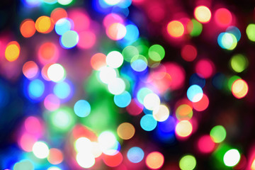 christmas color lights background