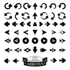 Set of different arrow icons