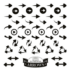 Set of different arrow icons