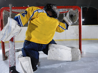 Fototapeta premium ice hockey goalkeeper