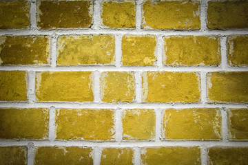 Yellow brick wall background