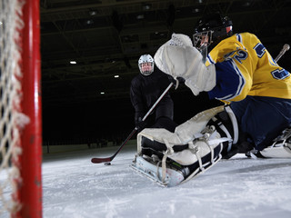 Fototapeta premium ice hockey goalkeeper