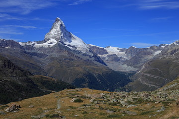 Matterhorn from Blauherd in Switzerland