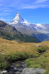 Fototapeta premium Matterhorn from Blauherd in Switzerland