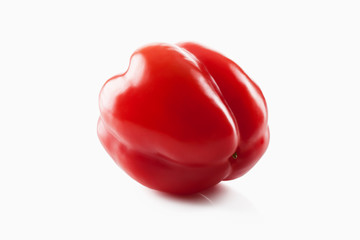 Sweet red pepper isolated on white background
