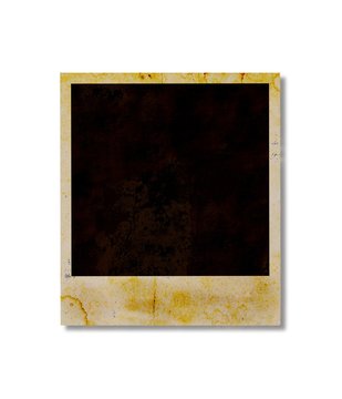 Blank instant photo isolated on white