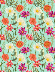 Floral seamless pattern - 91705012