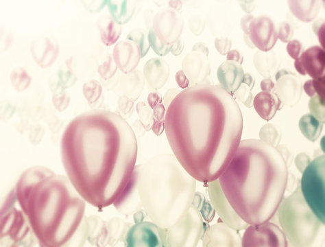 Celebration background party balloons