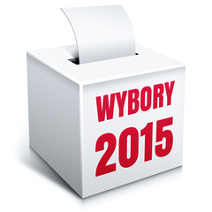 Urna do głosowania - wybory 2015 - obrazy, fototapety, plakaty