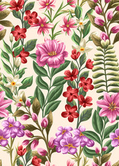 Floral seamless pattern - 91705422