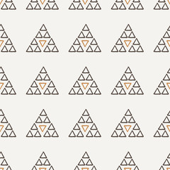 Vector seamless texture of hand-painted triangles