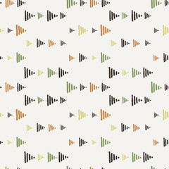 Vector seamless texture of hand-painted triangles