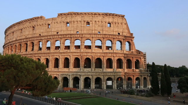Roman Colesseum at Rome Lazio Italy