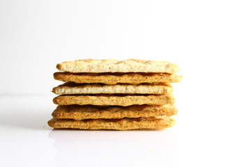 Fototapeta na wymiar biscuit crackers
