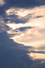 blue sky with  cloud.