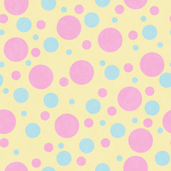 Pink and Blue Polka Dot Tile Pattern Repeat Background