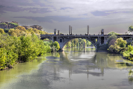 fiume tevere ponte flaminio roma