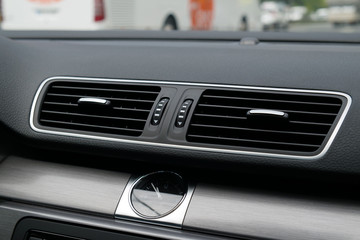 Car ventilation on a dashboard