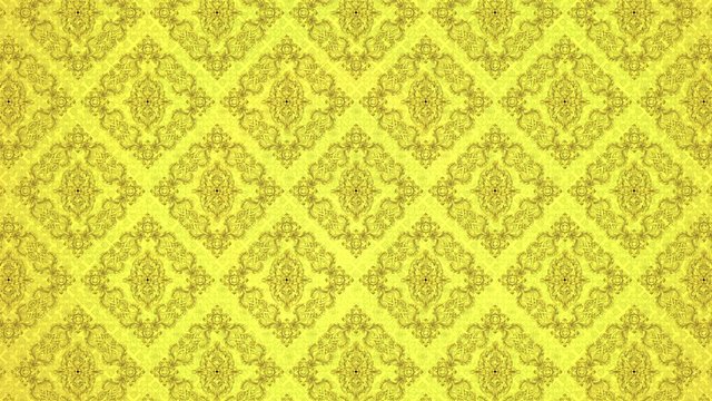 Background thai art, flower square (loop)