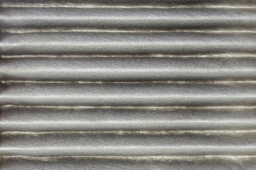 Old car aircon filter isolated on white background