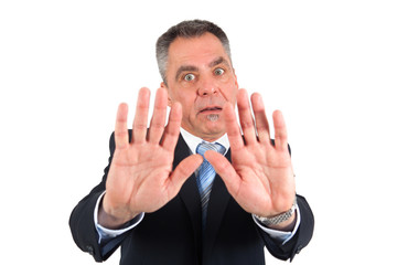 Ängstlicher Mann
