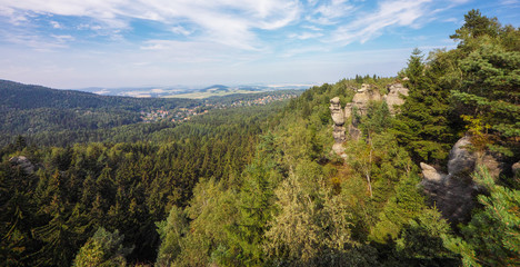 Obraz premium Jonsdorf, Muehlsteinbrueche