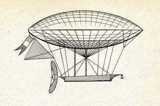 Dirigible of Dupuy de L&ocirc;me (1872)