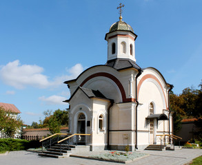 Fototapeta na wymiar Optina. Chapel the killed monks