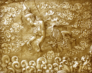 metal gold pattern Crafts wall