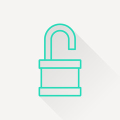 icon of opened padlock