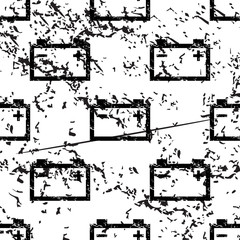 Obraz premium Accumulator pattern, grunge, monochrome