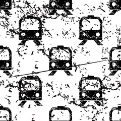 Train pattern, grunge, monochrome