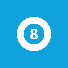 Eightball icon, simple
