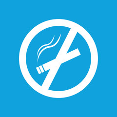 Smoking fobidden icon, simple