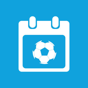Football schedule icon, simple