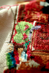 unfinished embroidery