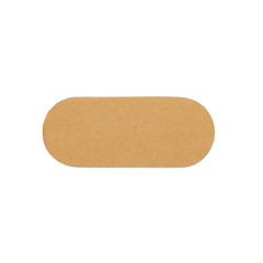 Packaging board isolated on white background