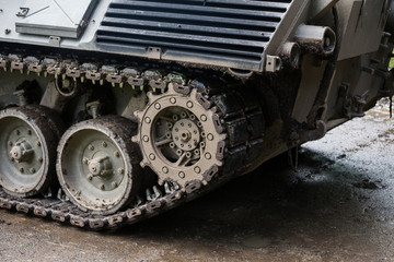 Obraz na płótnie Canvas german tank closeup background