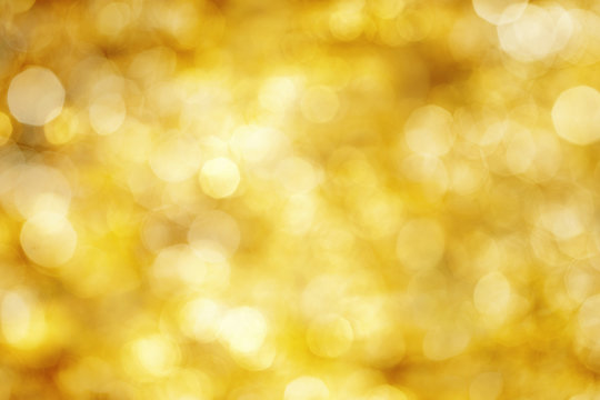 Defocused gold lights