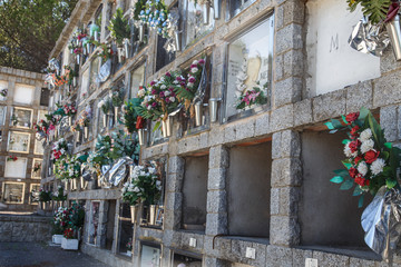 old cemetery in Cardedeu, Catalunya, Spain