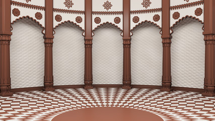 Indian Classic Columns Interior