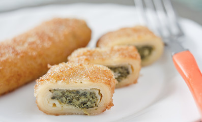 croquettes stuffed with spinach