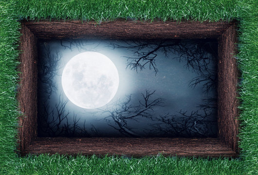 Moon in the ground